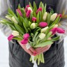 Букет из белых и розовых тюльпанов - Букет из белых и розовых тюльпанов