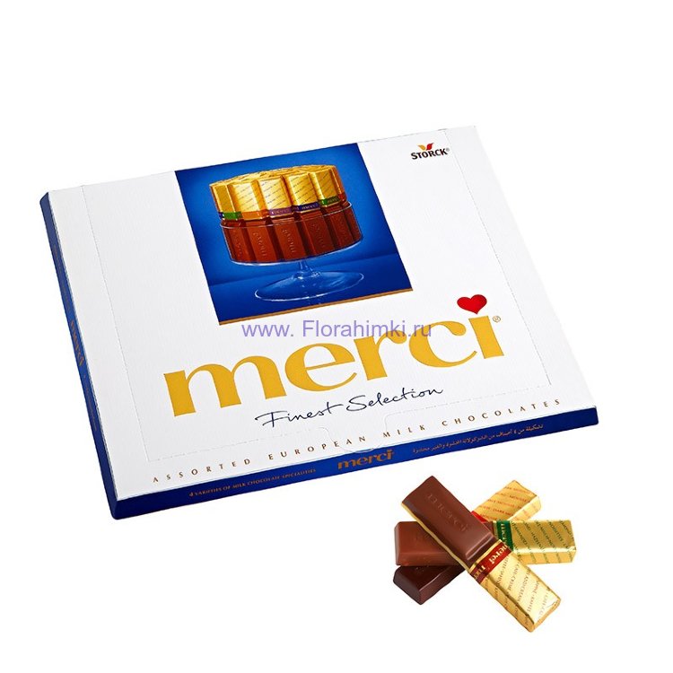 Конфеты шоколадные Merci молочные  Конфеты Merci (Мерси)