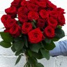 Красные розы Кения (50 см.)  - Красные розы Кения (50 см.) 