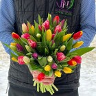 Букет Разноцветные тюльпаны - 