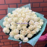 Букет 55 Белых роз