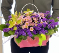 Цветочная сумочка Аквамарин