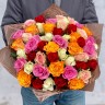Букет из 51 разноцветной розы (40 см.) - Букет из 51 разноцветной розы (40 см.)
