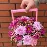 Композиция в цветочном ящике Розовая жемчужина - Композиция в цветочном ящике Розовая жемчужина