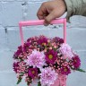 Композиция в цветочном ящике Розовая жемчужина - Композиция в цветочном ящике Розовая жемчужина
