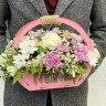 Композиция в цветочном ящике Розовая ваниль - Композиция в цветочном ящике Розовая ваниль