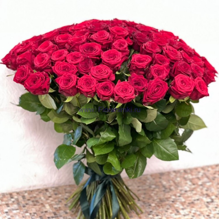 Букет из 101 розы (цвет на выбор) 101 роза любого цвета, 101 роза красного цвета, букет из 101 розы 