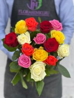 Букет из 15 роз (цвет на выбор)