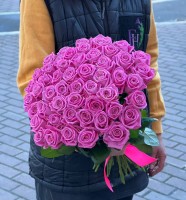 Букет из 35 розовых роз 