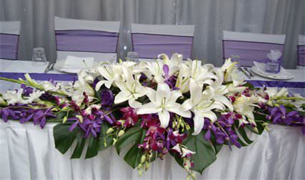  Свадебная композиция 13 Свадебная композиция из лилий и орхидей